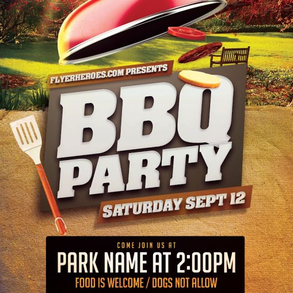 BBQ Party Flyer Vorlage V3 Zugriff