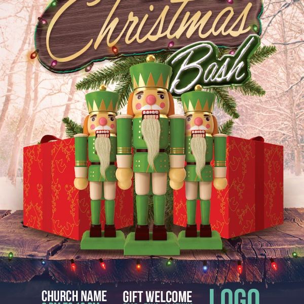 Zugang zum Christmas Bash Flyer - Kreative Vorlagen