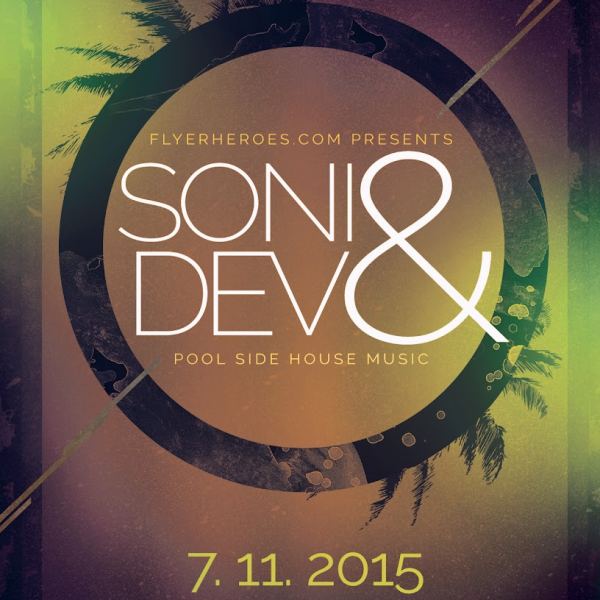 Minimal House v2 - Nacht Flyer Vorlagen Zugriff