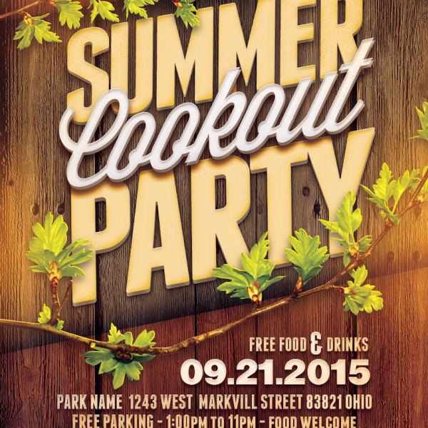 Sommer Grillfest Digitale Assets Sammlung