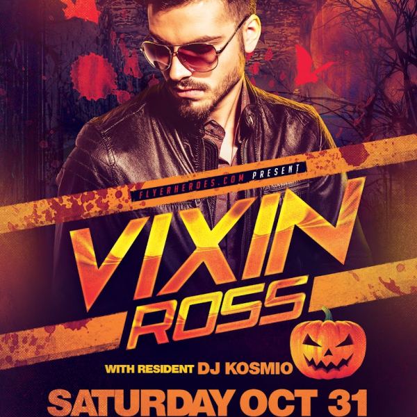 Vixin Halloween Club Flyer Design Paket