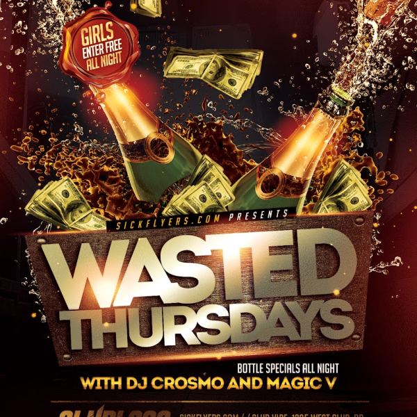 Wasted Flyer Design Paket