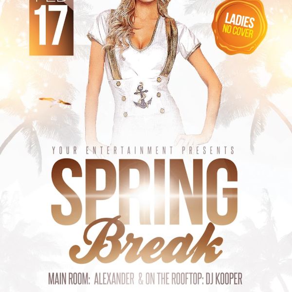 Weiße Frühlingspause Digitale Asset Sammlung