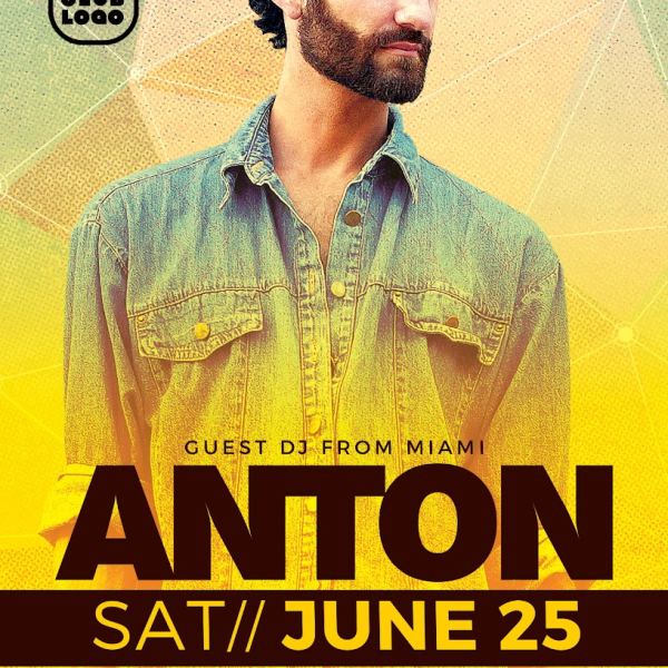 DJ Anton Club Party Flyer Vorlage Zugriff