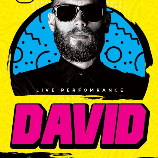 DJ David Club Party Flyer Vorlage - Jetzt zugreifen!