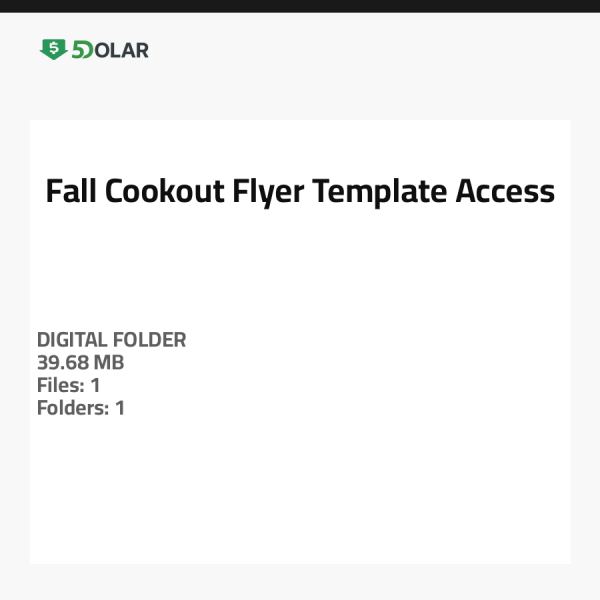 Zugang zum Fall Cookout Flyer Template