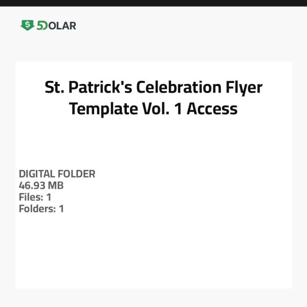 St. Patrick's Feier Flyer Vorlage - Vol. 1 Zugriff