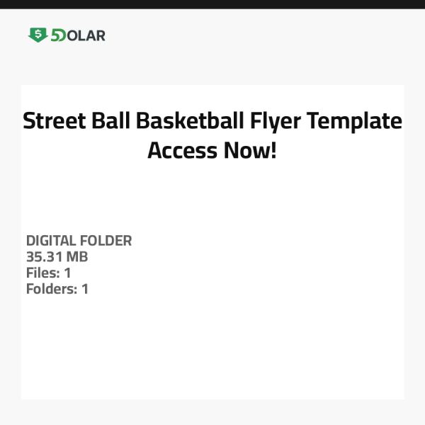 Street Ball Basketball Flyer Vorlage - Jetzt Zugreifen!