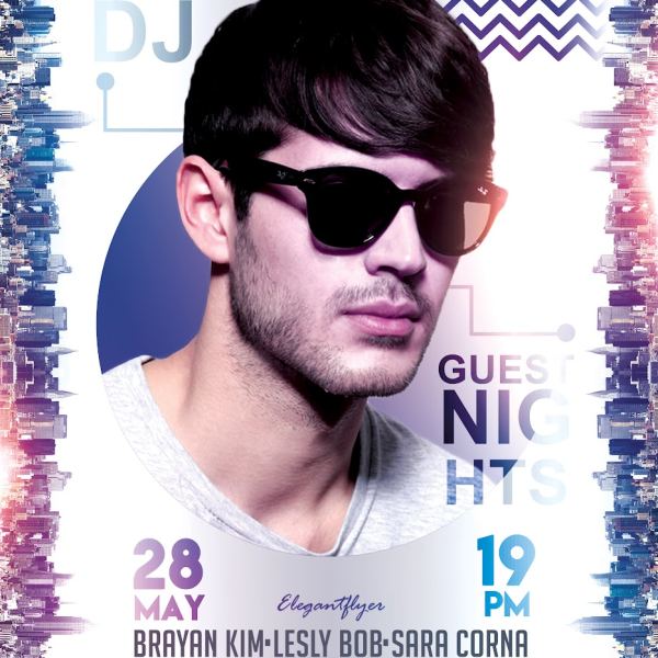 Gästeübernachtungen – Flyer PSD-Vorlage & Facebook-Cover-Zugang