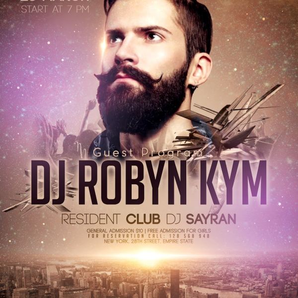 Gästeprogramm – Flyer PSD-Vorlage & Facebook Cover Zugang