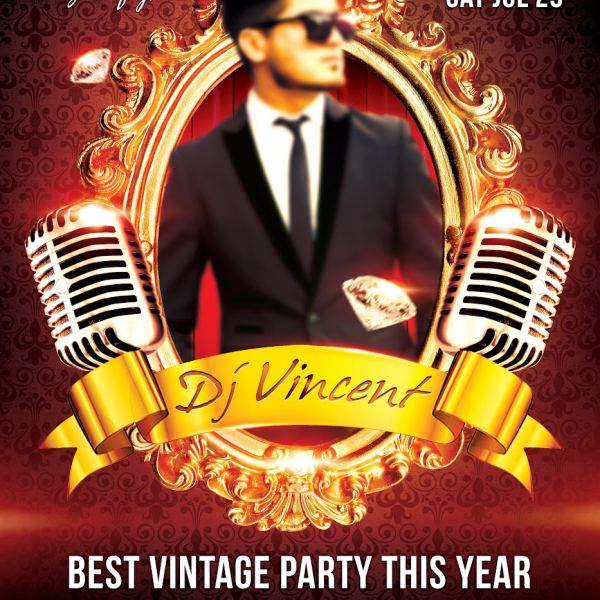 Gast Dj Vincent – Flyer PSD Vorlage & Facebook Cover Zugang