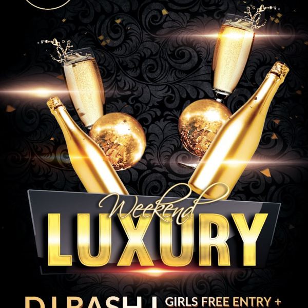 Luxuriöse Wochenend-Flyer PSD-Vorlage & Facebook-Cover-Zugang