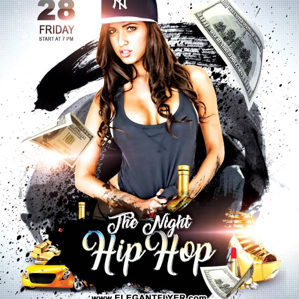 Night Hip Hop – Flyer PSD Template & Facebook Cover Access