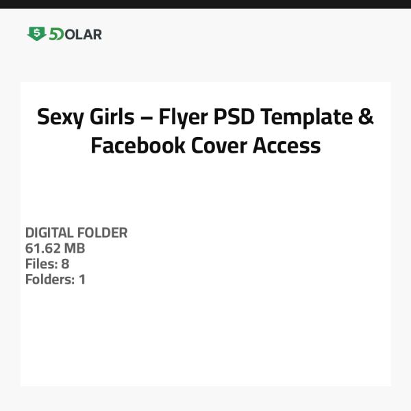 Sexy Girls – Flyer PSD-Vorlage & Facebook-Cover-Zugang