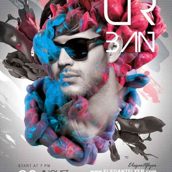Urban Party Flyer PSD Vorlage & Facebook Cover Zugriff