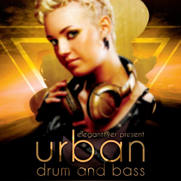 Urban Drum And Bass – Flyer PSD-Vorlage & Facebook-Cover-Zugang