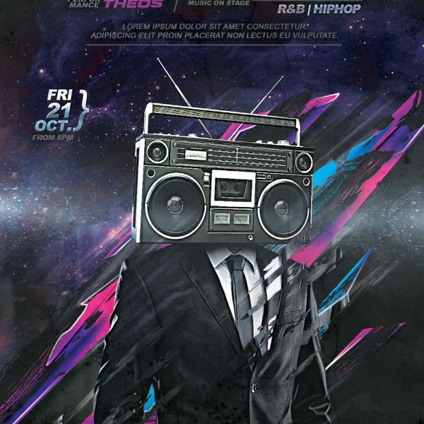 قالب منشور ضيف الدي جي