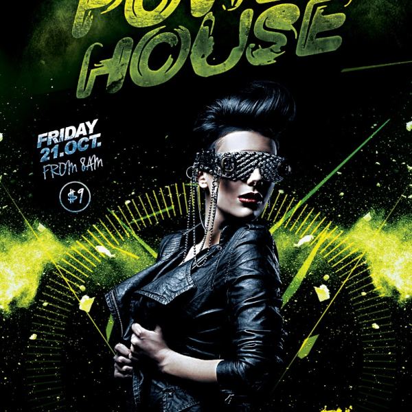 Power House Flyer Vorlage Zugriff