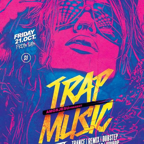Trap Music Flyer Template Access