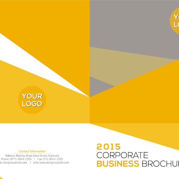 Access to Corporate Bifold Brochure Design Assets