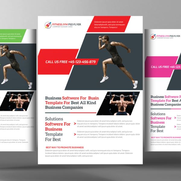 Fitness Flyer Vorlage Bundle - Zugriff auf Google Drive Ordner