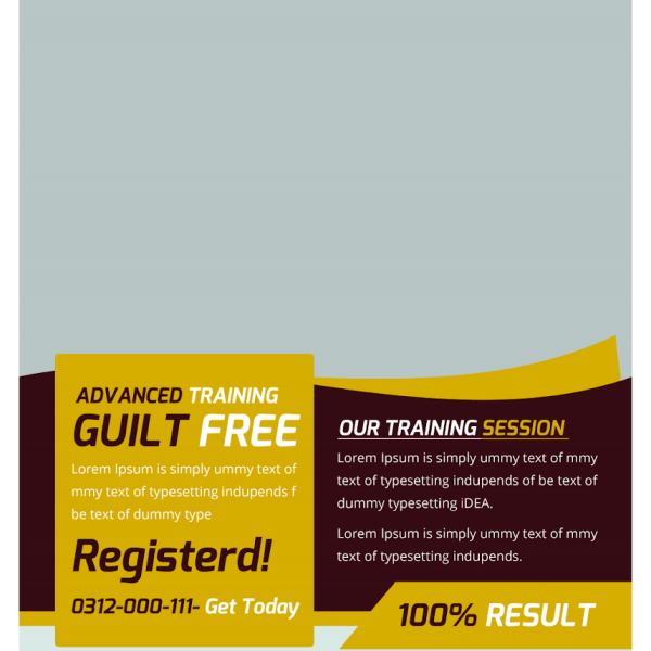 Fitness Flyer Vorlage Bundle - Zugriff über Google Drive