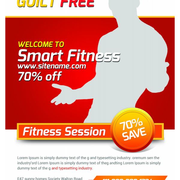 Fitness Flyer Vorlage Bundle - Flyer-117