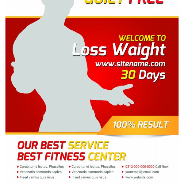 حزمة قوالب منشورات للياقة البدنية - Flyer-123