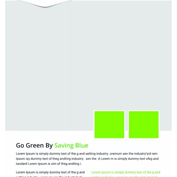 تصميم كتيب الحياة الخضراء - احصل عليه الآن!