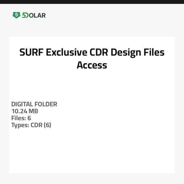 SURF - الوصول الحصري لملفات تصميم CDR