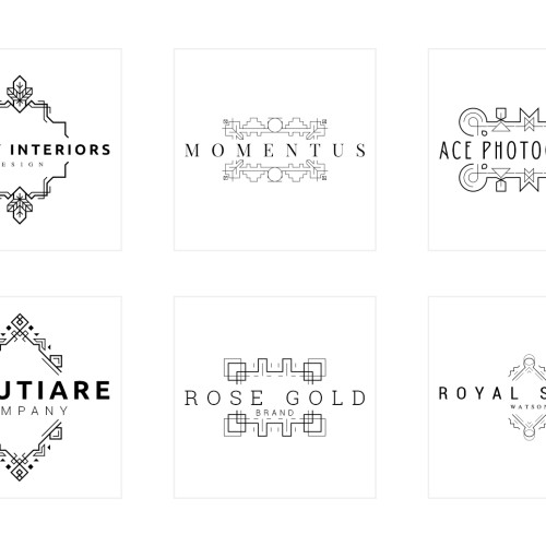 30 شعار أنيق - مجموعة تصميم كاملة