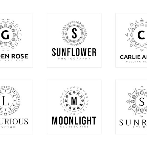 30 Mandala Logos Sammlung - Zugang zu kreativen Dateien