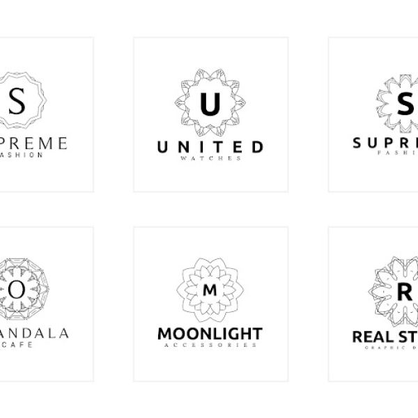 30 Art Deco Logos Sammlung - Digitaler Zugang