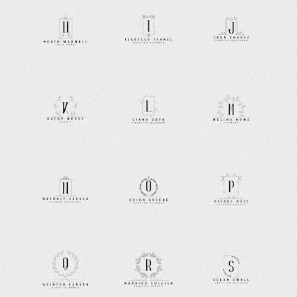 A-Z Minimal Elegance Logo Collection Access
