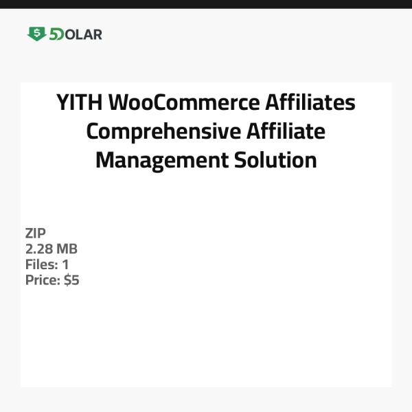 YITH WooCommerce Affiliates - Umfassende Affiliate-Management-Lösung