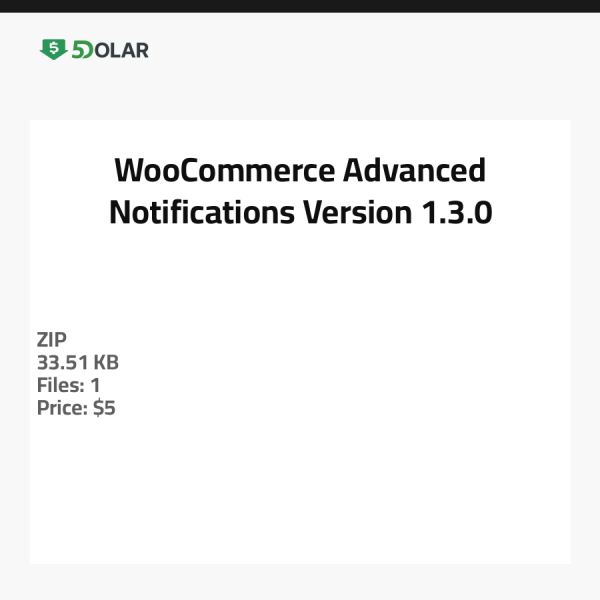 WooCommerce Erweiterte Benachrichtigungen - Version 1.3.0