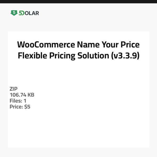WooCommerce Nennen Sie Ihren Preis - Flexible Preisgestaltungslösung (v3.3.9)