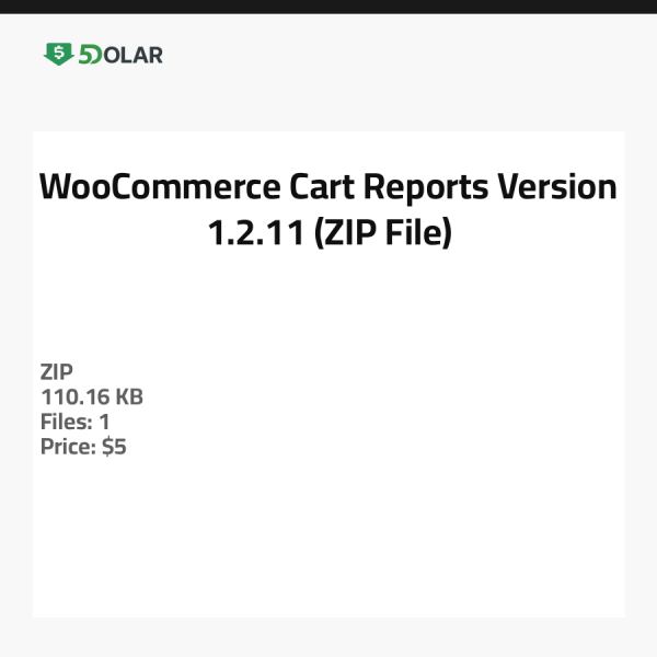 WooCommerce Warenkorbberichte - Version 1.2.11 (ZIP-Datei)