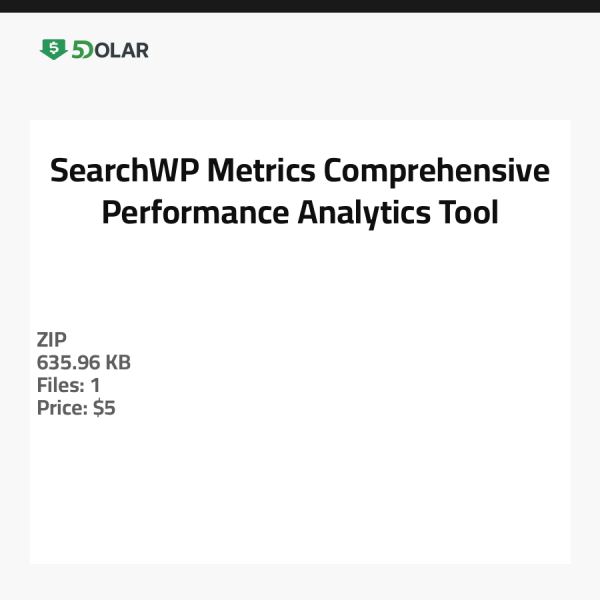 SearchWP Metrics - Umfassendes Leistungsanalyse-Tool