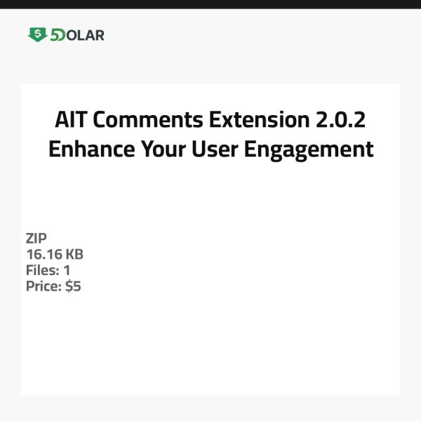 AIT Comments Extension 2.0.2 - Verbessern Sie Ihr Benutzerengagement