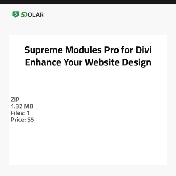Supreme Modules Pro für Divi - Verbessern Sie Ihr Website-Design