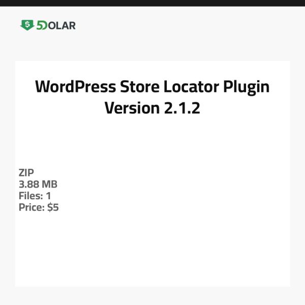 WordPress Store Locator Plugin - Version 2.1.2