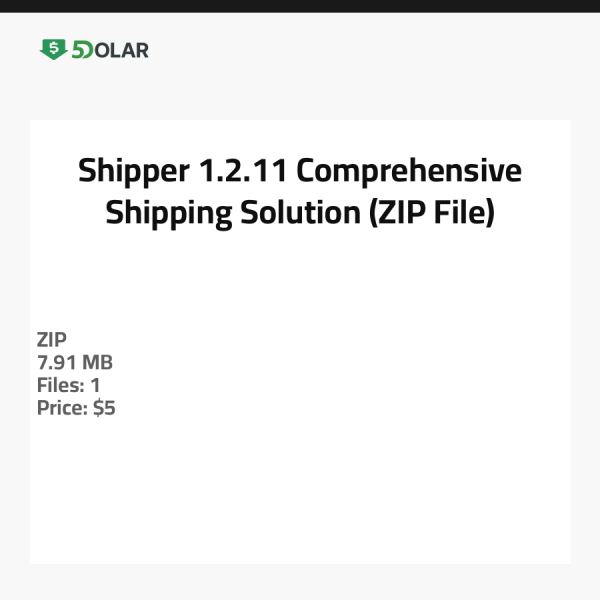 Shipper 1.2.11 - Umfassende Versandlösung (ZIP-Datei)