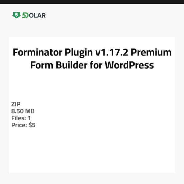 Forminator Plugin v1.17.2 - Premium Formularersteller für WordPress