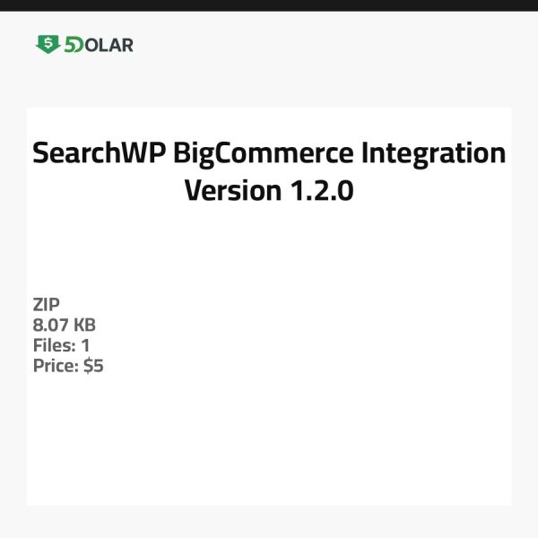 SearchWP BigCommerce Integration - Version 1.2.0