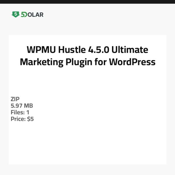 WPMU Hustle 4.5.0 - Ultimatives Marketing-Plugin für WordPress