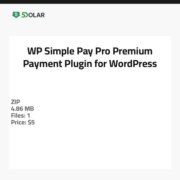 WP Simple Pay Pro - Premium-Zahlungs-Plugin für WordPress