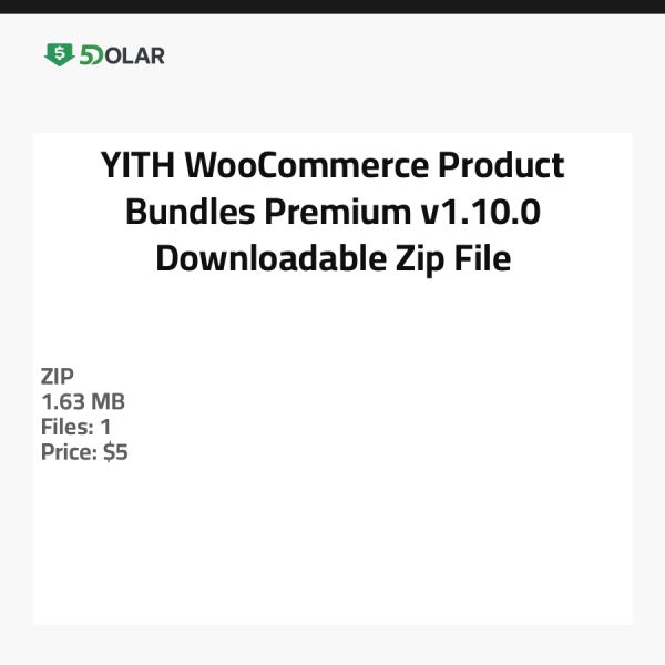 YITH WooCommerce Produktbündel Premium v1.10.0 - Downloadbare Zip-Datei