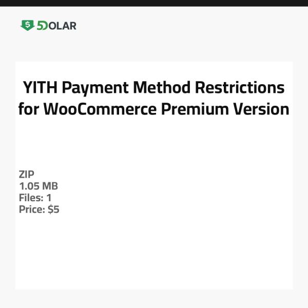 YITH قيود طرق الدفع لـ WooCommerce - النسخة المميزة