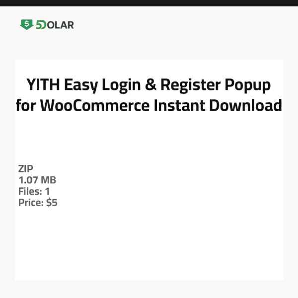 YITH تسجيل الدخول والتسجيل السهل منبثق لـ WooCommerce - تحميل فوري
